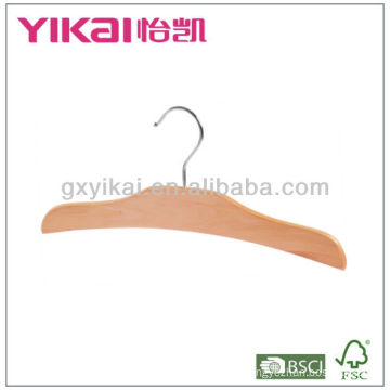 Natural Color Wooden Hanger For Kids Chothes